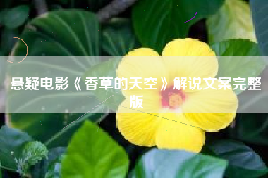 悬疑电影《香草的天空》解说文案完整版-AI电影文案解说网