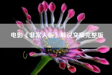 电影《非常人贩》解说文案完整版-AI电影文案解说网